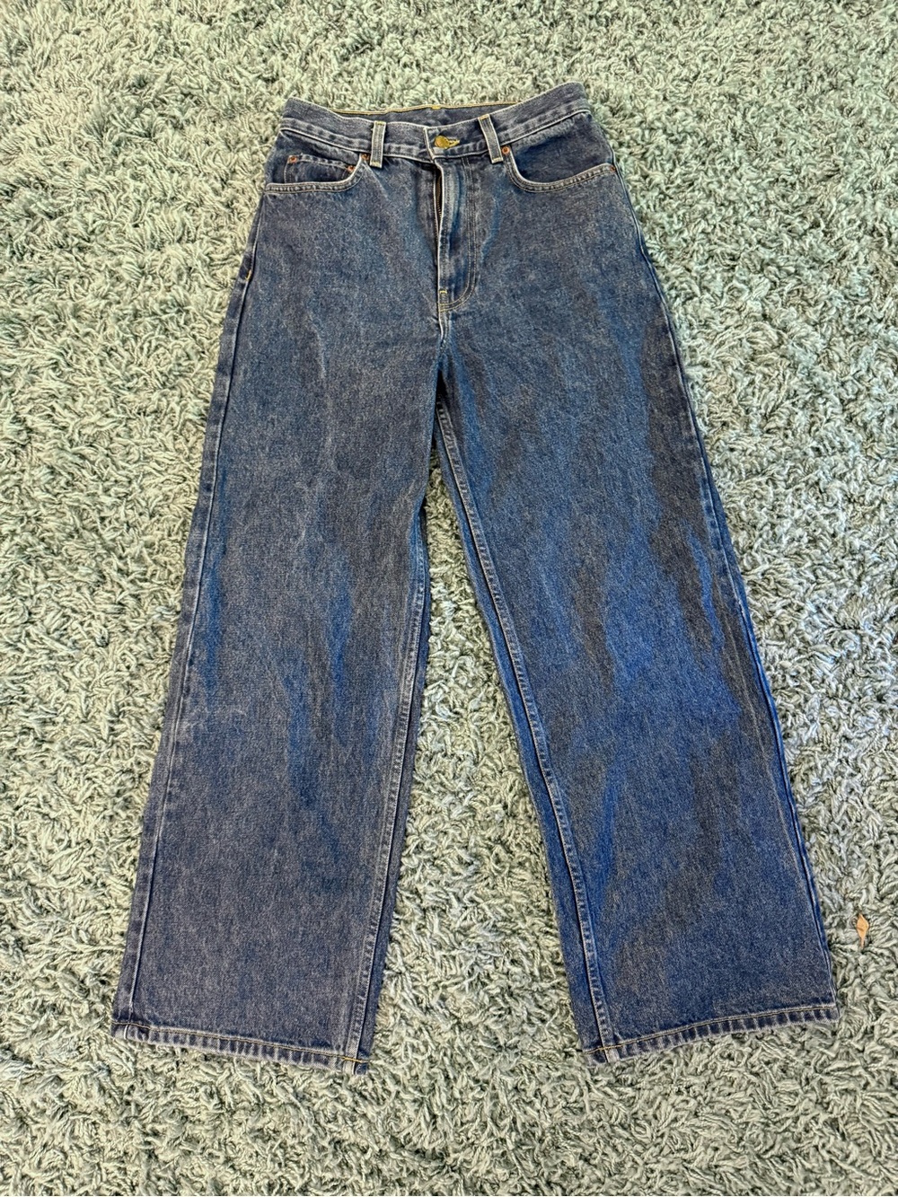 B SIDES Wide Leg Cropped Jeans